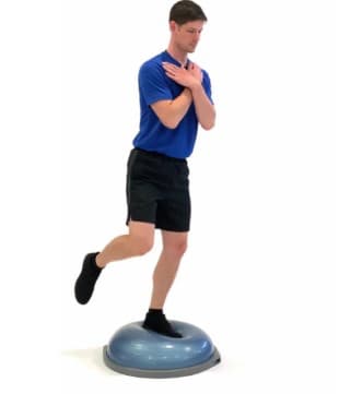 single leg BOSU balance